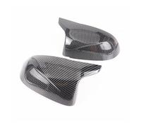 SUPER DAFI Lateral Carcasa Espejo para F15 X5 F16 X6 F26 X4 F25 X3 2014-2018 para M Style Black Carbon Pattern Mirror Covers Blind Spot Espejo Cubierta Carcasa(1 Set Carbon Pattern)