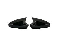 SUPER DAFI Lateral Carcasa Espejo para Octavia Mk3 A7 5E 2014-2019 Modificación Cubiertas Espejos Retrovisores Tapas Aletas Laterales Espejo Cubierta Carcasa(Bright Black)