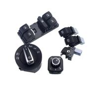 SUPER DAFI Mando Elevalunas Coche para Golf 5 6 Mk5 para para B6 5ND941431B 5ND959855 Interruptor De Faro Cromado Maestro Ventana Eléctrica(A)