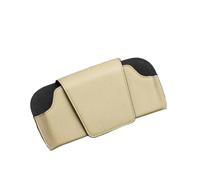 SUPER DAFI Soporte Gafas Coche para Baic para Senova para X25 para X35 para X55 para X65 Parasol Cuero para Coche Gafas Sol Clip Gafas Funda Soporte Almacenamiento Porta Gafas Coche(Geige)