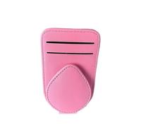 SUPER DAFI Soporte Gafas Coche Soporte Universal Cuero para Gafas Sol Coche Clip Visera Interior Colgador Gafas Soporte Almacenamiento para Tarjetas Porta Gafas Coche(Pink)