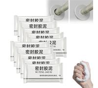 Super Diamond Mud Seal, Super Diamond Mudseal, White Seal Putty Waterproof Duct Seal Repair Sealing Clay, Quick Mending Mud, for Drain Connection, Wall Hole, Air Conditioning Hole (10pcs)