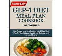SUPER EASY GLP-1 DIET MEAL PLAN COOKBOOK FOR WOMEN: High-Protein Low-Carb Recipes with 30-Day Meal Plan for Weight Loss, Blood Sugar Balance, and Increased Energy