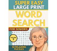 Super Easy Large Print Word Search for Seniors - Volume 2: 50 Relaxing Large-Print Puzzles to Support Memory and Boost Confidence