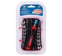 SUPER EGO F02023500 - Set destornillador con vasos 48 piezas