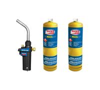 Super ego kit de soplete pro-fire + 2 cartuchos gas mapp rothenberger