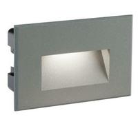 SUPER EMPOTRADA PARED LED 3W LUZ CALIENTE 3000K PARA EXTERIOR IP65 EN COLOR ALUM