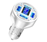 Super Fast Car Charger - Fast Car Phone Charger, 4 In 1 with 4 USB Ports