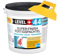 Super Finish - Masilla de acabado Q1-Q4 (25 kg, perfecta lisa, para interiores, incluye espátula de plástico sin dentadura RM44)