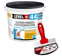 Super Finish RM44/5-210 - Espátula de acabado (20 kg, superficie lisa, para interiores, incluye espátula para cubos, acero inoxidable)