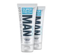 Super Fresh Ball - Desodorante en polvo, loción en polvo, crema cómoda para partes de hombre, ingle, glúteos y cuerpo, controla la higiene del olor, detiene el roce y la picazón, absorbe el sudor