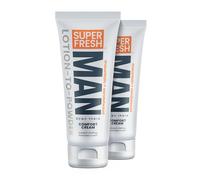 Super Fresh Ball - Desodorante en polvo, loción en polvo, crema cómoda para partes de hombre, ingle, glúteos, higiene corporal, controla el olor, detiene el roce y la picazón, absorbe el sudor