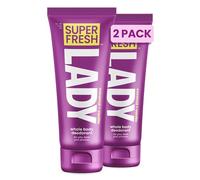 Super Fresh Lady - Desodorante para todo el cuerpo para mujeres | Para privados, cuerpo y pieles | Stop Odor Stay Fresh | Higiene femenina sin aluminio | Coco + vainilla | 4 onzas (paquete de 2)