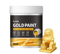 Super Gild Liquid Gold Acrylic Pintura - 10x8cm/3.94x3.15 Pulgadas - Pintura De Oro Para Manualidades | Para Madera, Metal, Cerámica, Lienzo, Acabado A Base De Agua, No Tardía, Arcilla, Tela