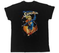 Super Girl Poster T-Shirt T-Shirt Black Mens tee Unisex Shirt Black XXL