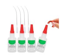 Super Glue,4pcs Superglue Extra Fuerte,Pegamento Superglue,Pegamento Fuerte Instantáneo,Transparente Pegamento,Pegamento Instantáneo,Multifunctional Glue,para Plásticos,Cerámica,DIY