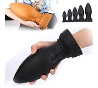 Súper Grande Pḷụġ Āṋálęș Para Hombre Mujer, Principiantęš Ġrandęš Prổstätě Ěstimulädổr Prổstätä Mäsäjěadổr Āṋálęș Pḷüġ Hombrě Silîcona Jugụẹtẹș, Huevo De Dragón Gigante, Parejas,Negro,M