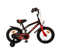 Súper Gt 14 Pulgadas Bicicleta Niño Rojo Negro 3-4, 5Jahre Ruedines Frenos