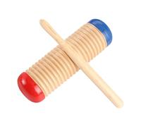 Super Guiro - Wooden Guiro Set,Rhythm Toy Pine Educaational Training Musicaal Tone Block Rasp with Scraperss