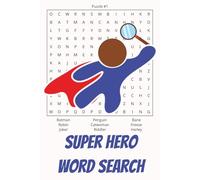 Super Hero Word Search Book
