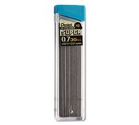 Super Hi-Polymer Lead recargas, 0,7 mm, HB, Negro, 30/tubo