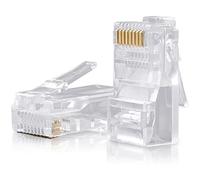 Super High-Definition Desarrollo Humano sostenible Conector RJ45 8P8 C UTP Red Enchufe para Cat5 Cat5e Cat6 Cable Trenzado sólido Crystal Head