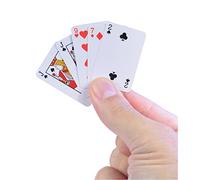 Worlds Smallest Super Impulse - Juego de cartas en miniatura con 54 cartas en miniatura para póquer, blackjack, trucos de cartas a partir de 6 años