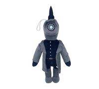 Super JAKES Skibidi Toilet-Plüschtier,Divertidos muñecos de Peluche de Anime de kibidi, Regalos de colección para niños, Fans y Adultos para cumpleaños(Grey TV Man)