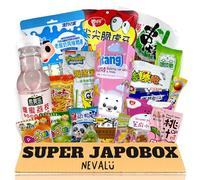Super Japo Box NEVALÜ. Caja de Productos Asiaticos. Snacks, Golosinas, Bebidas y Galletas. Delicias Asiaticas.