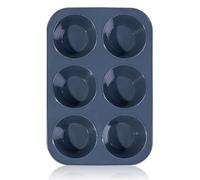 SUPER KITCHEN Grande Molde de Silicona para 6 Magdalenas, Bandejas para