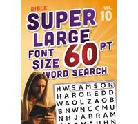 SUPER LARGE FONT SIZE 60 pt Bible WORD SEARCH: Easy-to-Read Word Searches for Seniors and Low Vision Puzzle Lovers, vol. 10