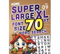 SUPER LARGE XL FONT SIZE 70 pt WORD SEARCH 9: Home Theme - Huge Print Puzzle Book with Giant Letters (Themed Superlarge XL 70 pt WordSearch puzzles)