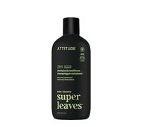 Super Leaves Champú y Acondicionador 2 en 1 Fortificante Bergamota y Matcha 415 ml