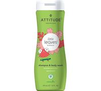 Super Leaves kids Champú y gel 2 en 1 para niños Sandía y coco Attitude 473 ml