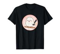 Super Lindo diseño de Shima Enaga Japanese Snow Fairy Bird Camiseta
