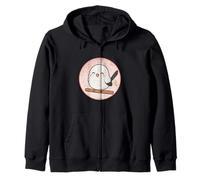 Super Lindo diseño de Shima Enaga Japanese Snow Fairy Bird Sudadera con Capucha