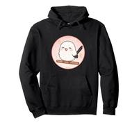 Super Lindo diseño de Shima Enaga Japanese Snow Fairy Bird Sudadera con Capucha