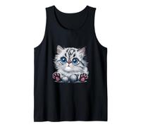 Super Lindo Gato bebé Amo a mi Gato Camiseta sin Mangas