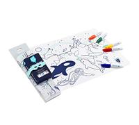 Super Little - Juego educativo - Juego de mesa para colorear - 5 rotuladores y pulsera incluidos, fácil de limpiar, reutilizable, antibacteriano, a partir de 3 años