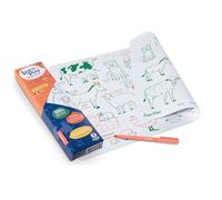 Super Little - Set educativo reversible para animales de granja, 100% silicona, 1 fieltro para colorear borrable y reutilizable, 3 años, versión bilingüe francesa inglesa, método Montessori, juego de