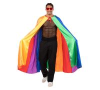 Súper Lujo Capa Adulto Orgullo Arcoiris Disfraz Capa Sedoso Hombre Mujer