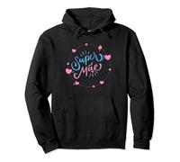 Super Mae Super Mom - Regalo para el día de la madre portuguesa brasileña Sudadera con Capucha