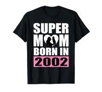 Super Mamá Nacida En 2002 Cumpleaños de Mamá 2002 Cumpleaños 2002 Camiseta