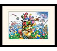 Super Mario (3D World 30 x 40 cm montado y Enmarcado, Papel MDF 250 g/m², 16 x 12 Inches