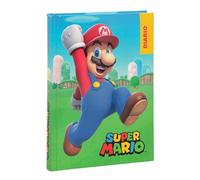 Super Mario - Agenda escolar 2024-2025 oficial Super Mario, agenda de 12 meses ideal para la escuela primaria, con tapa acolchada y 320 páginas interiores impresas a color, 13 x 17,8 cm, rojo