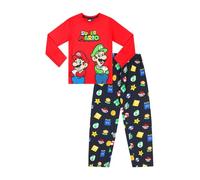 Super Mario and Luigi - Pijama para niños Nintendo para niños, rosso, 8-9 años