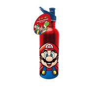 Super Mario - Botella de agua de metal de 700 ml, producto oficial