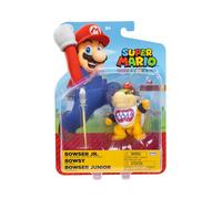 Super Mario Bowser Jr - Figura de acción de 4 pulgadas con pincel