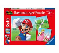Super Mario Bros - Puzzle 3x49 piezas Super Mario. (5186)