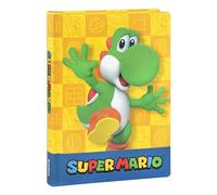 Super Mario - Diario escolar oficial Super Mario, diario de 12 meses ideal para la escuela primaria, con tapa acolchada y 320 páginas interiores impresas a color, 13 x 17,8 cm